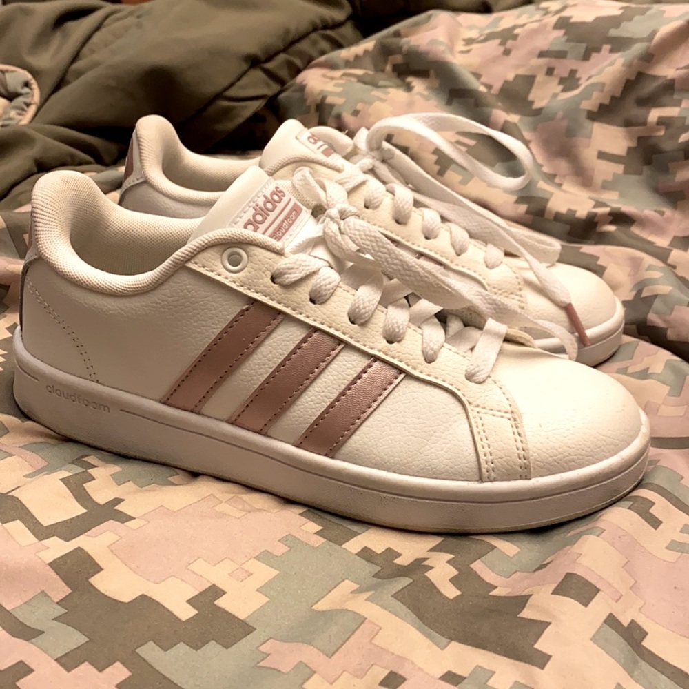 White Adidas sneakers
